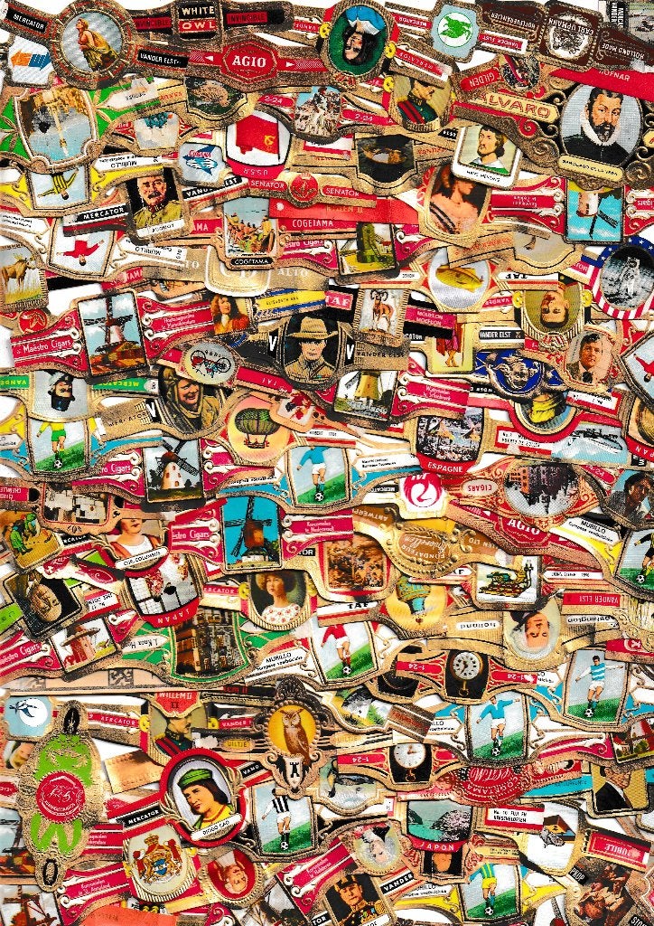 lot de 1000 pièces d'anciens bracelets à cigares de Varia,, Enlèvement ou Envoi, Utilisé, Bagues de cigare