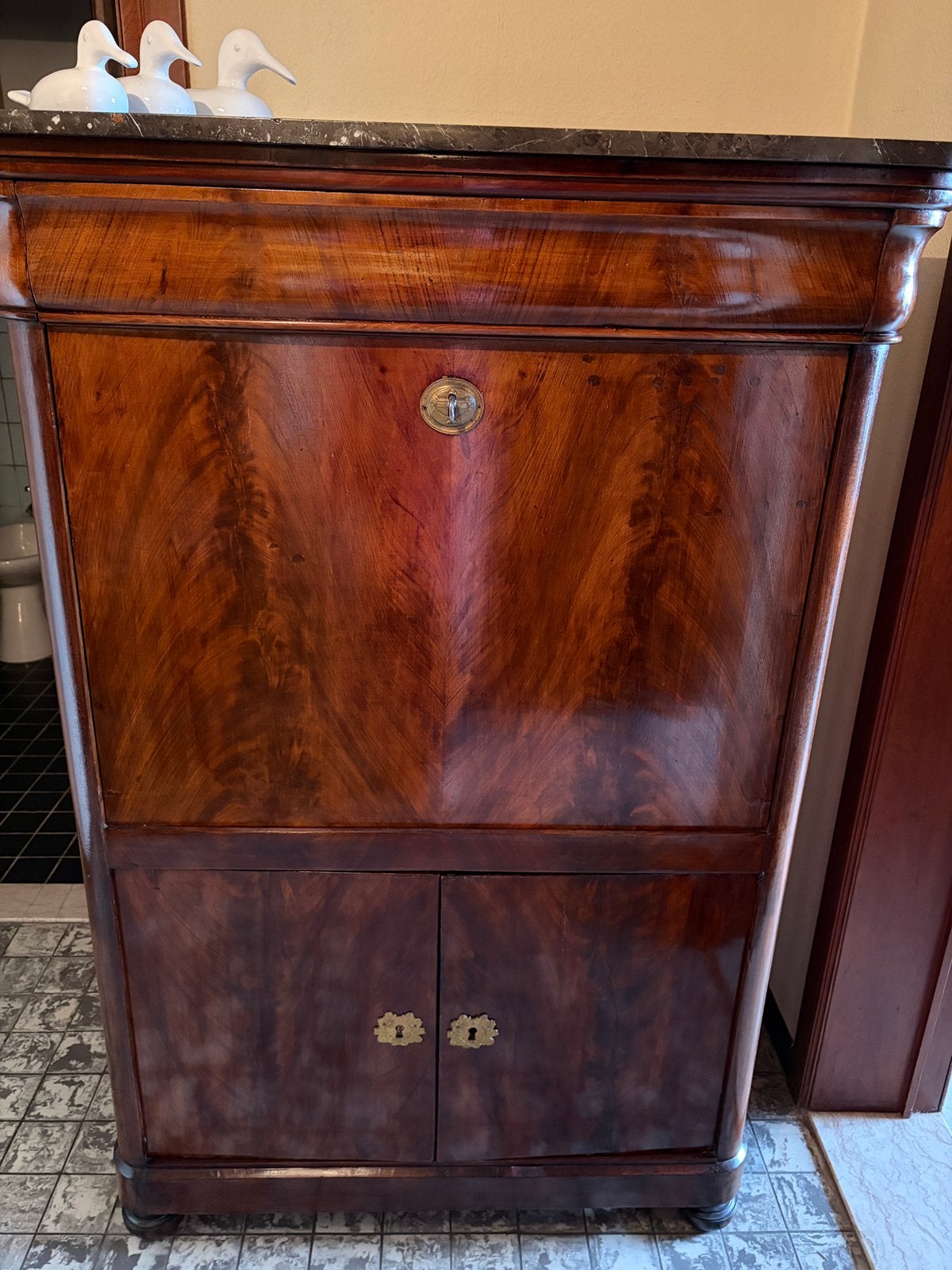 Biedermeier secretaire, Antiek en Kunst, Ophalen