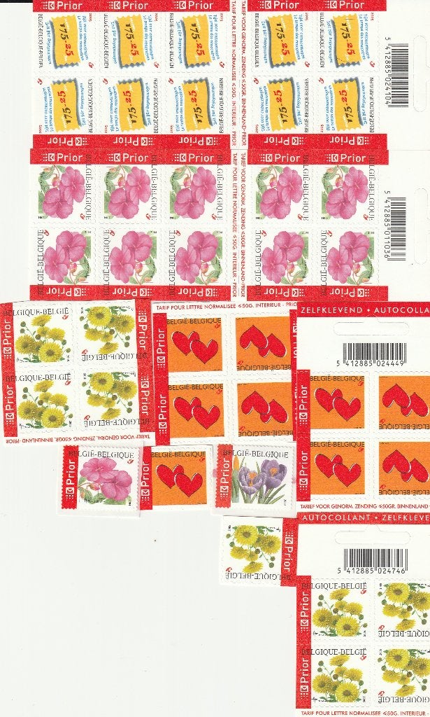 40 timbres numéro 1, Envoi, Non oblitéré