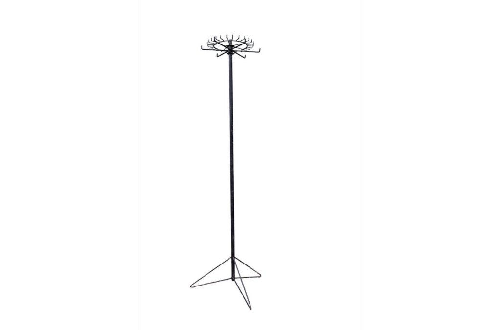Sculpturale vintage metalen kapstok met kroon, Enlèvement, Métal