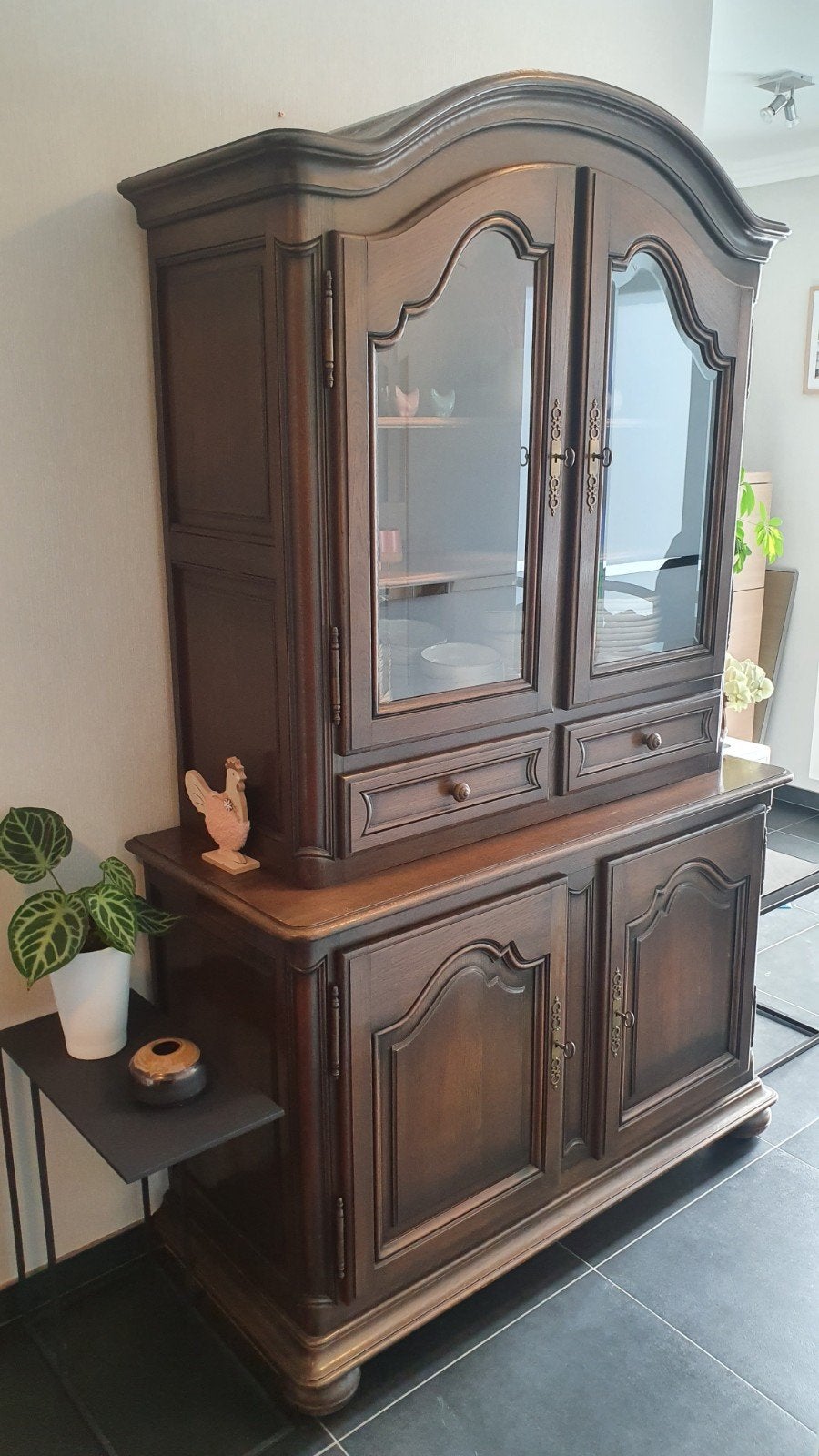 Vitrine de qualité ! très propre et pratique, Enlèvement, Chêne