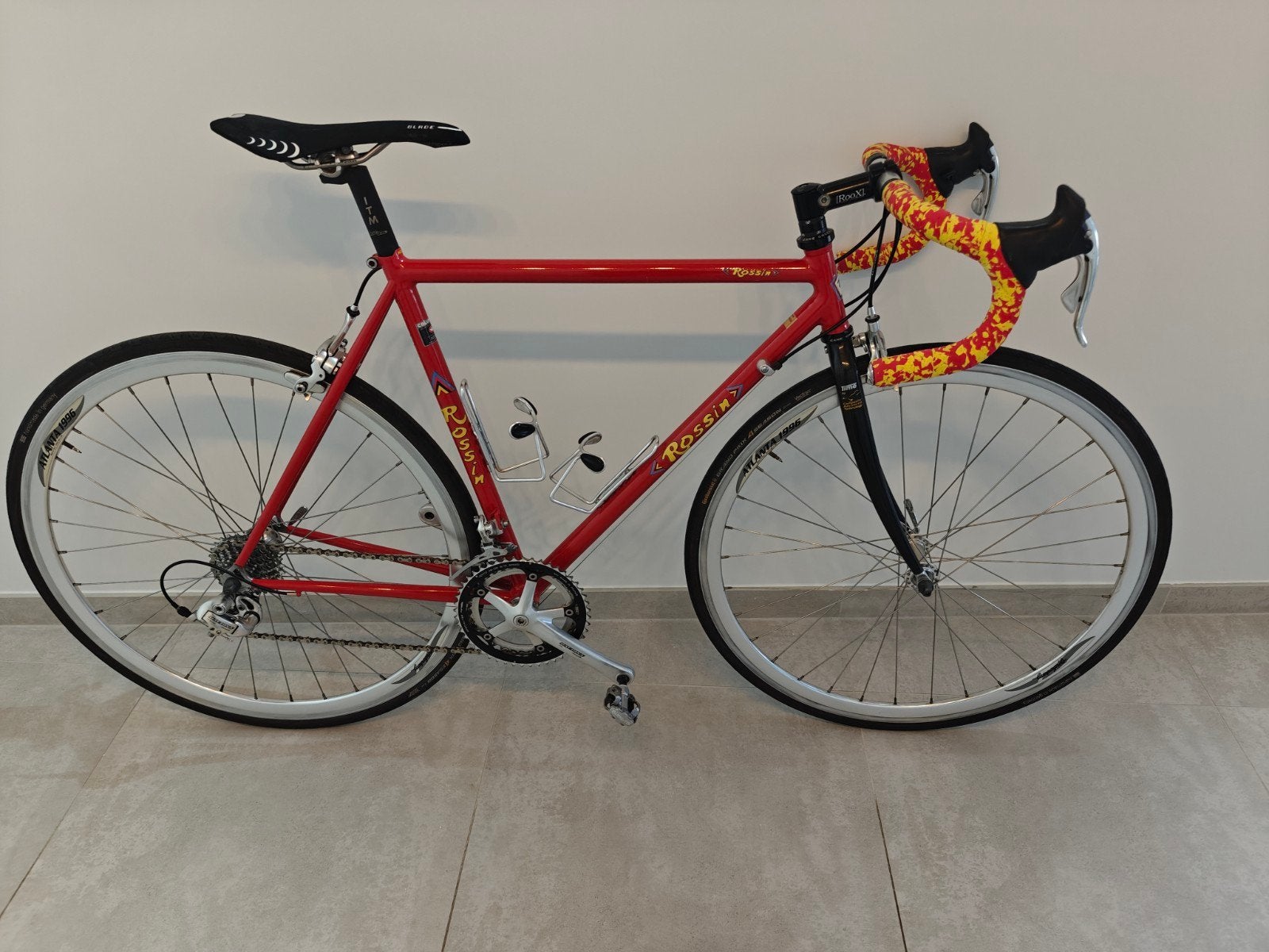 Vélo de route Rossin Nemo en acier avec Campagnolo taille 51, Enlèvement, Carbone