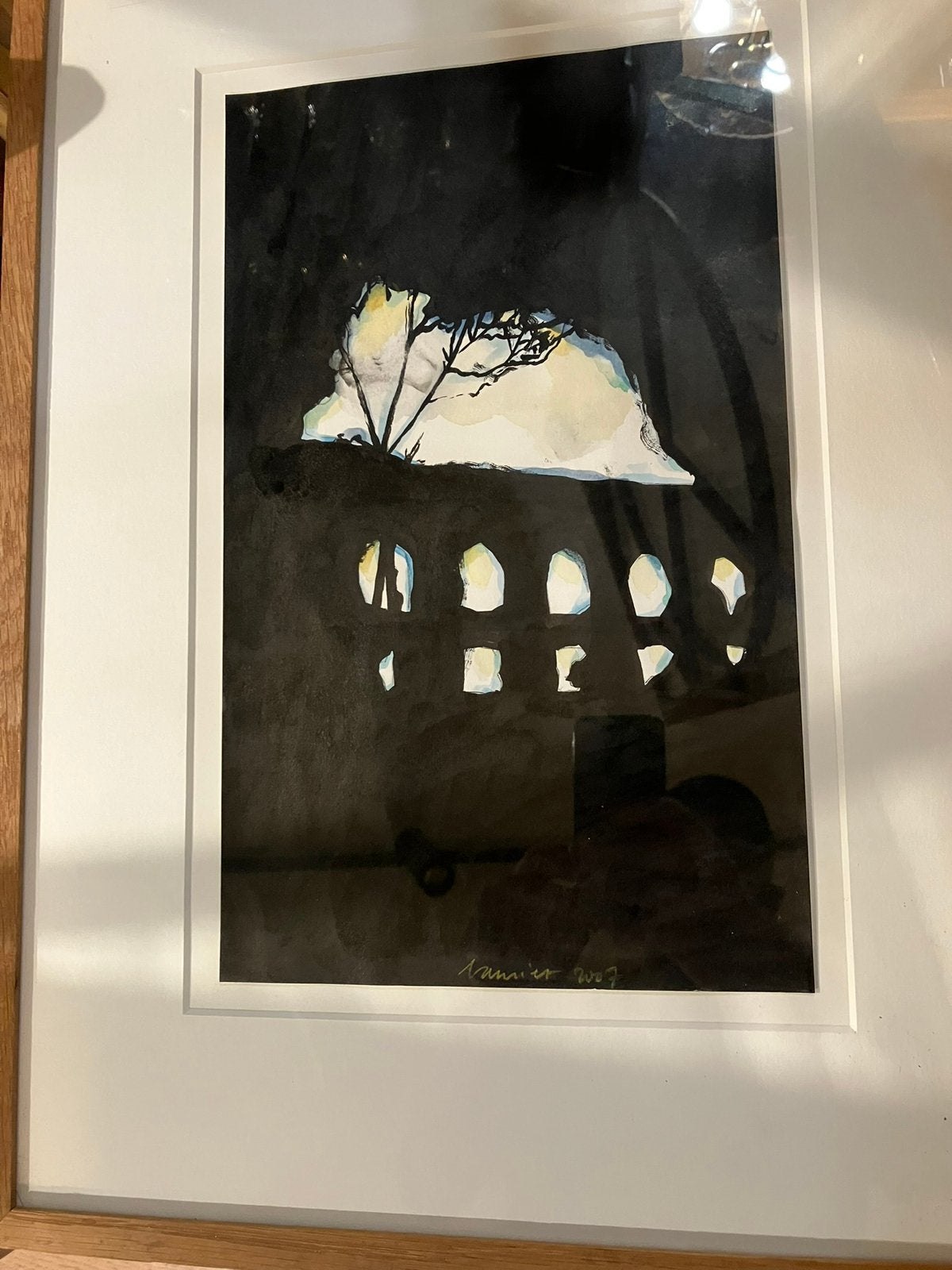 Jan Vanriet, origineel werk, Enlèvement ou Envoi, Signé, Aquarelle