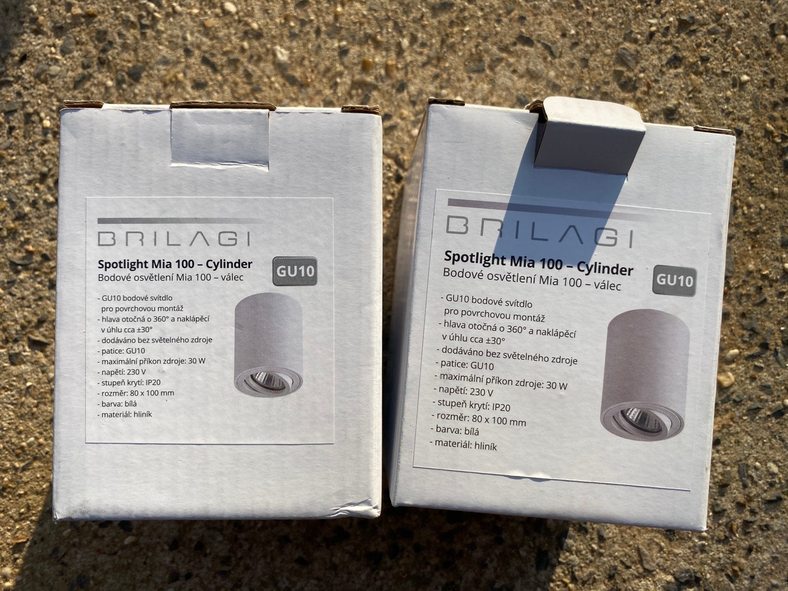 2 spots LED Brilagi GU10 blancs – Neufs, Enlèvement, Comme neuf, LED, GU10