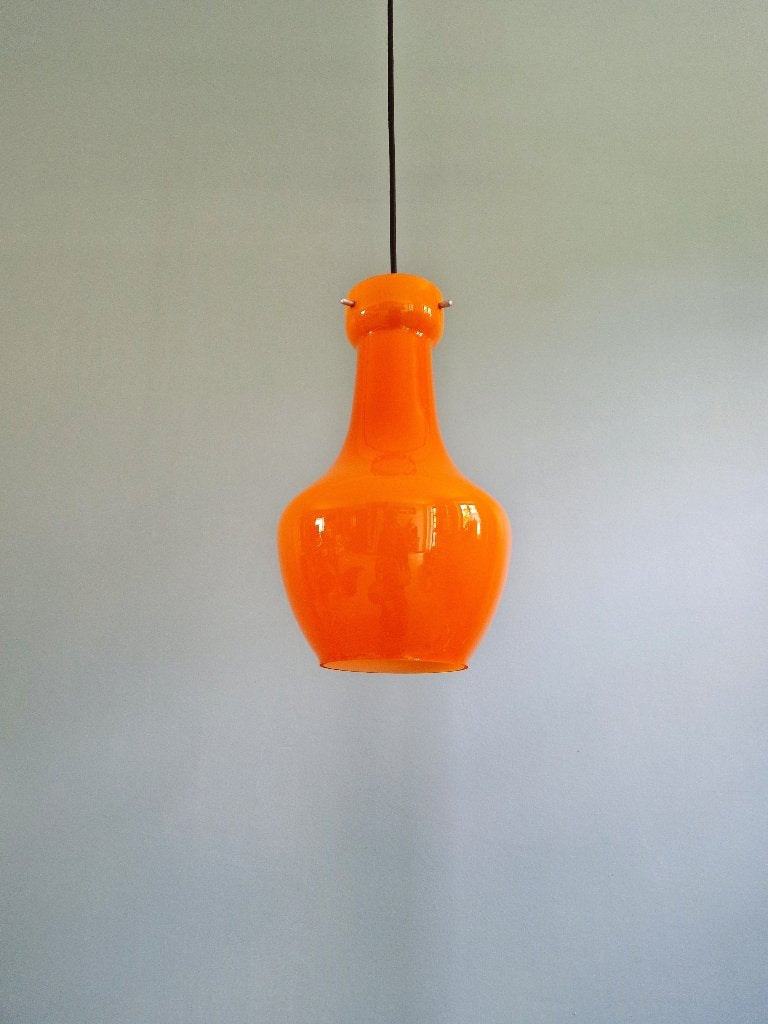 Suspension Space Age en opaline orange, Italie, 1960-70, Enlèvement ou Envoi
