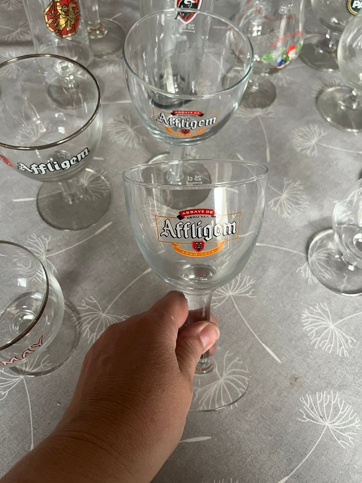 Allerlei bierglazen, Collections, Enlèvement, Utilisé, Verre ou Verres