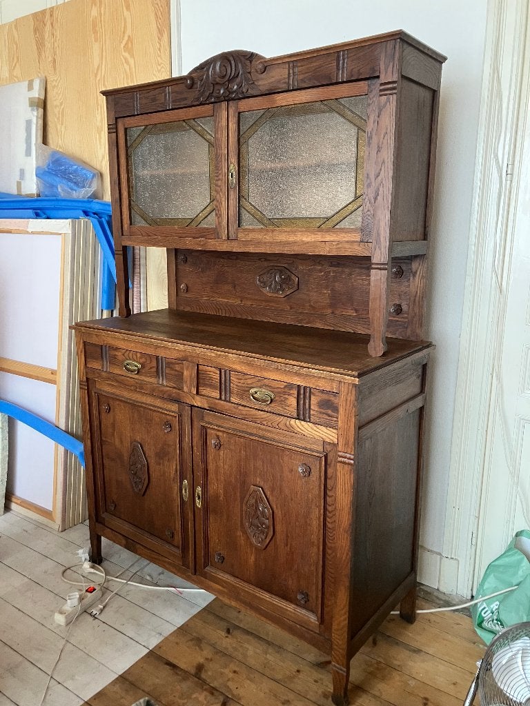 Vintage dressoir, Ophalen, Gebruikt, 100 tot 150 cm, 150 tot 200 cm
