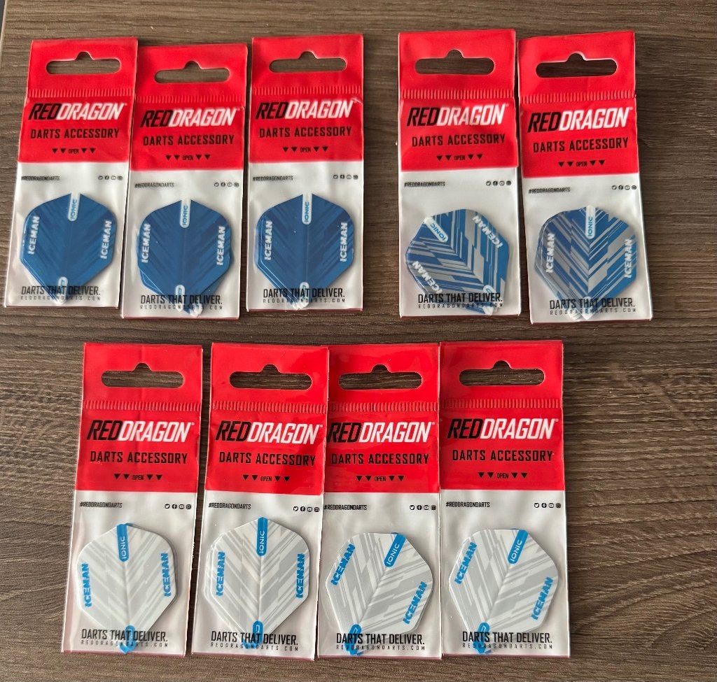 9x Gerwyn Price Red Dragon Ionic dart flights – nieuw, Sports & Fitness, Fléchettes, Enlèvement ou Envoi, Neuf, Flights