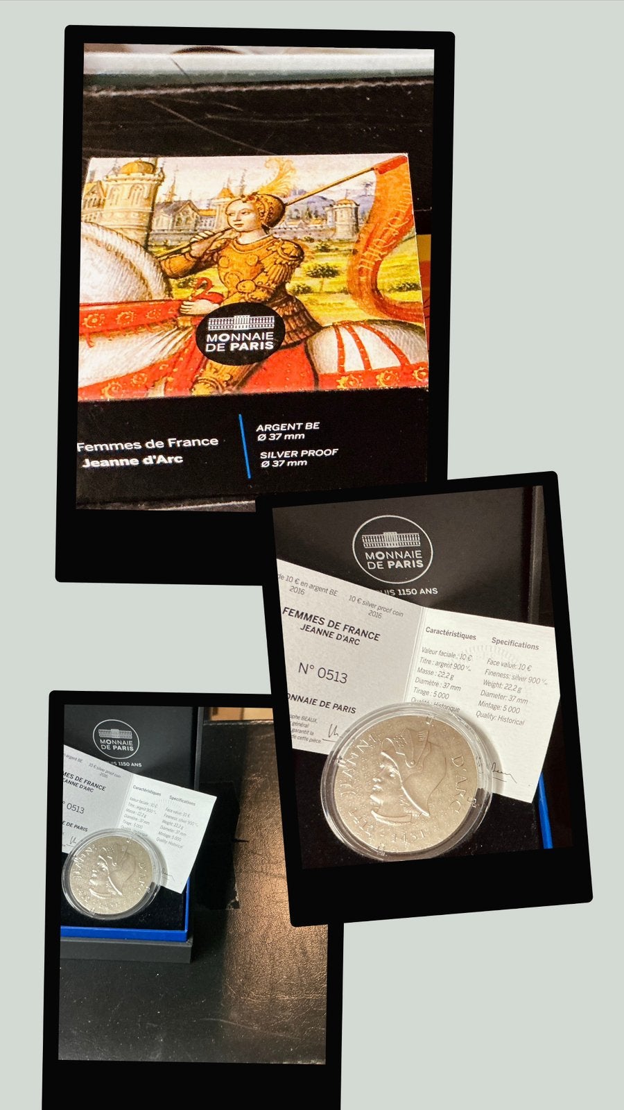 10 Euro Flan Poli Jeanne d’Arc…, Verzenden, Frankrijk, Setje, Zilver