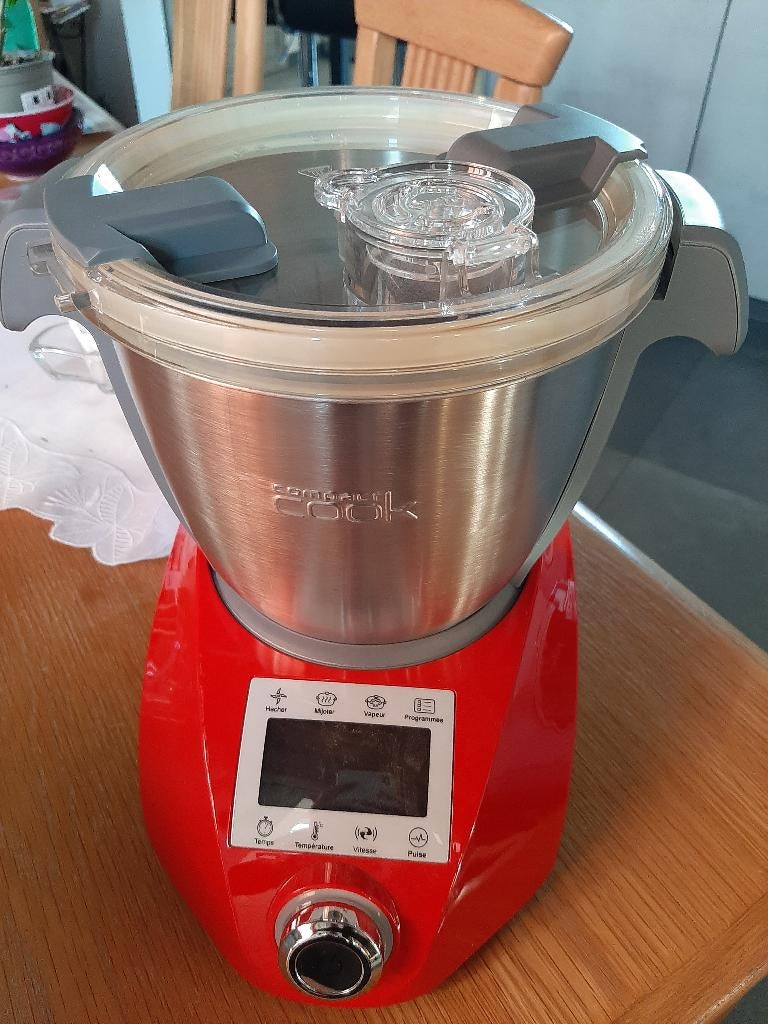 robot multifonction compact cook élite rouge rouge neuf, Electroménager, Mélangeurs de cuisine, 1 à 2 litres, Enlèvement, Neuf
