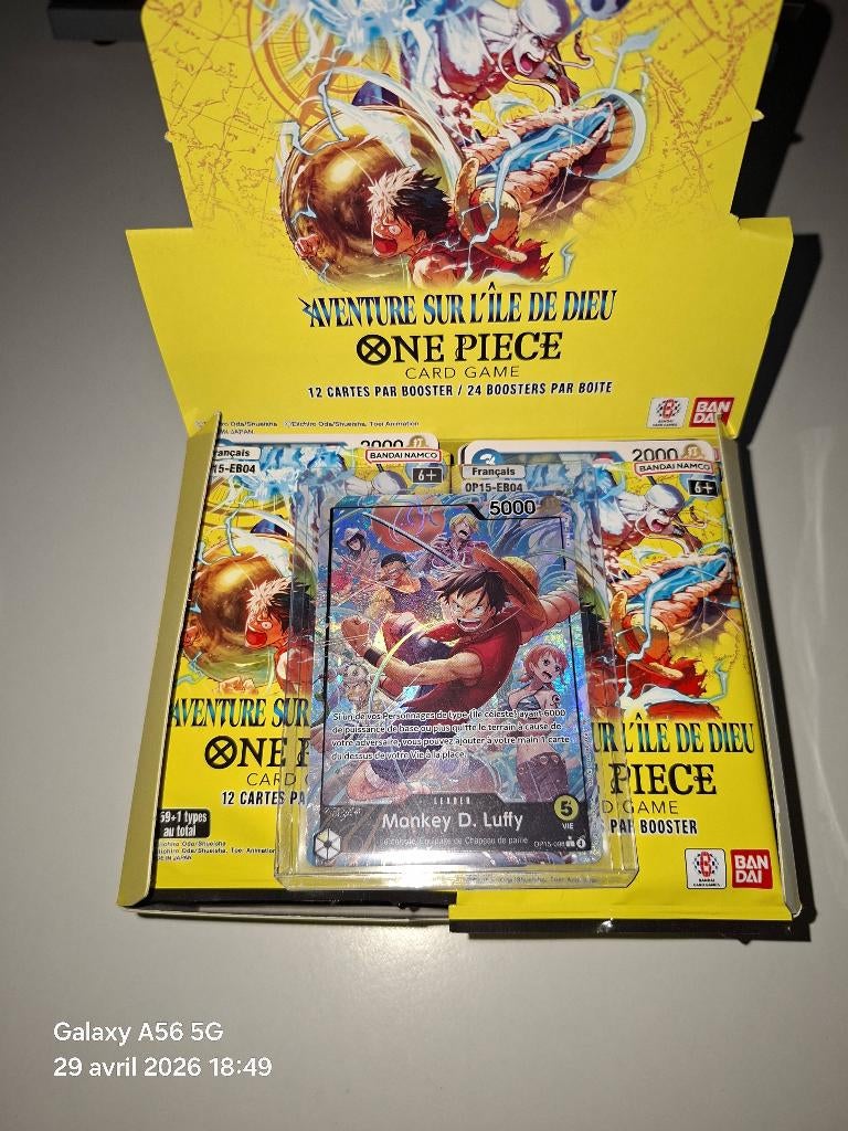Carte One Piece TCG Monkey D Luffy OP15-098 Leader Alt FR, Enlèvement, Neuf, Carte(s) à jouer