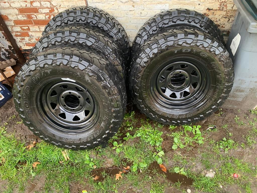 Mud banden met stalen velgen, Auto-onderdelen, Ophalen, Gebruikt, Terreinwagen, Banden en Velgen