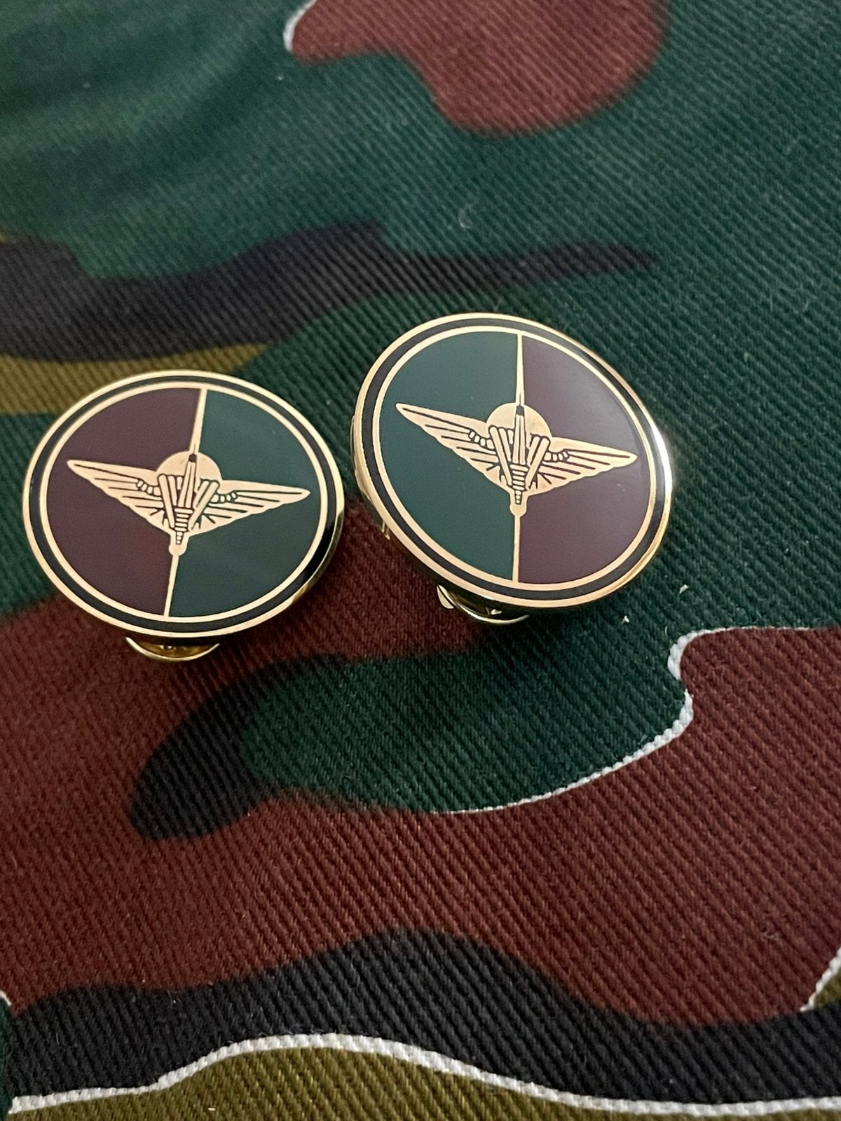 Pins servicedress para commando ( set ), Verzenden, Landmacht, Embleem of Badge
