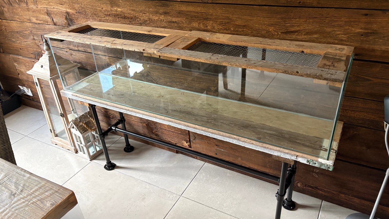 Hamster glazen terrarium 160x30x35, Ophalen, 110 cm of meer, Overige typen, Hamster