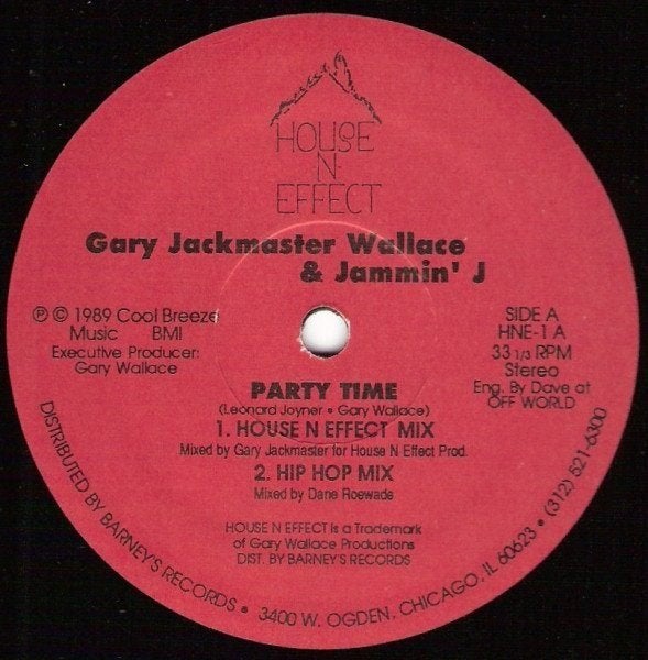 Gary Wallace & Jammin' J - Party Time, Ophalen of Verzenden, Gebruikt, 12 inch, House