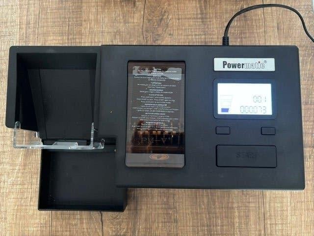 Powermatic 5+ sigarettenmachine met 73 sigaretten geschoten, Enlèvement ou Envoi, Theresialaan 39 5262 BK Vught Nederland, Comme neuf