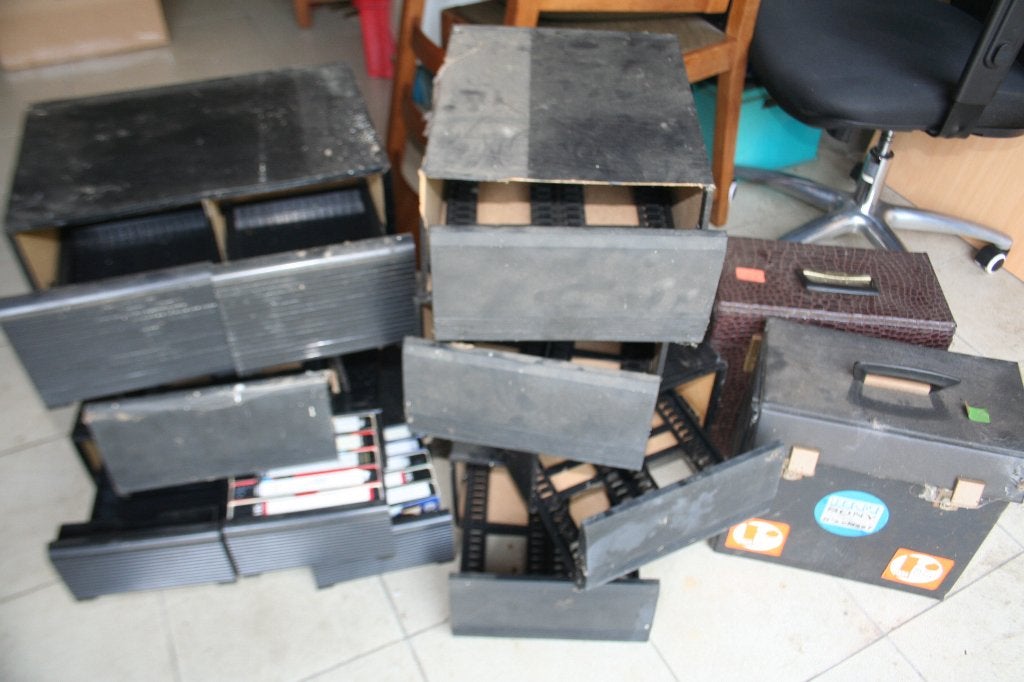 Lot vintage opbergkisten voor vhs cd casette, Audio, Tv en Foto, Overige Audio, Tv en Foto, Ophalen