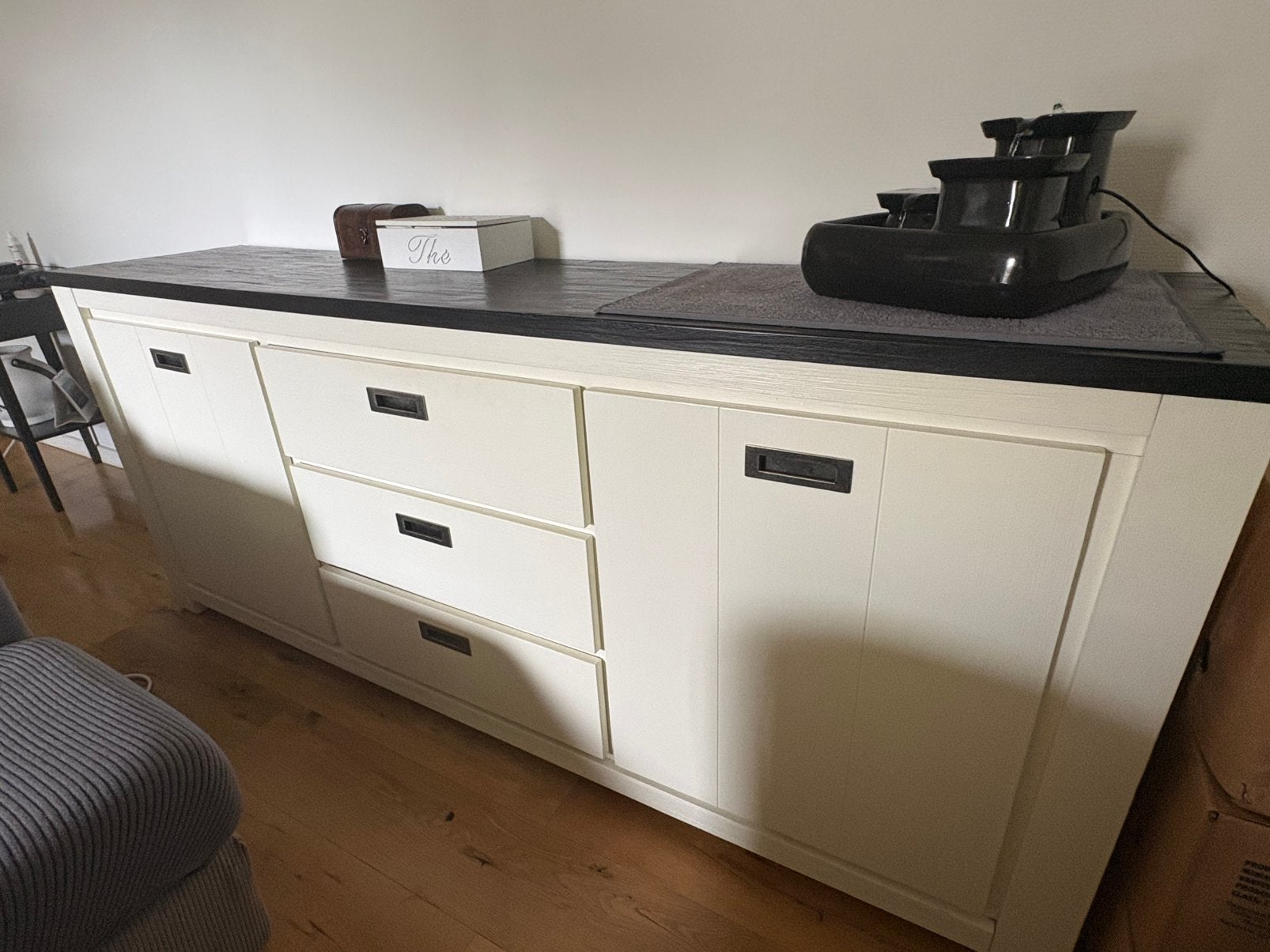 Magnifique Buffet / Enfilade Style Rustique Chic, Huis en Inrichting, Kasten | Dressoirs, Gebruikt, 150 tot 200 cm, 25 tot 50 cm