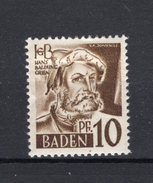 FRANSE ZONE BADEN Yt. FB16 MH 1947-1948, Verzenden, Postfris