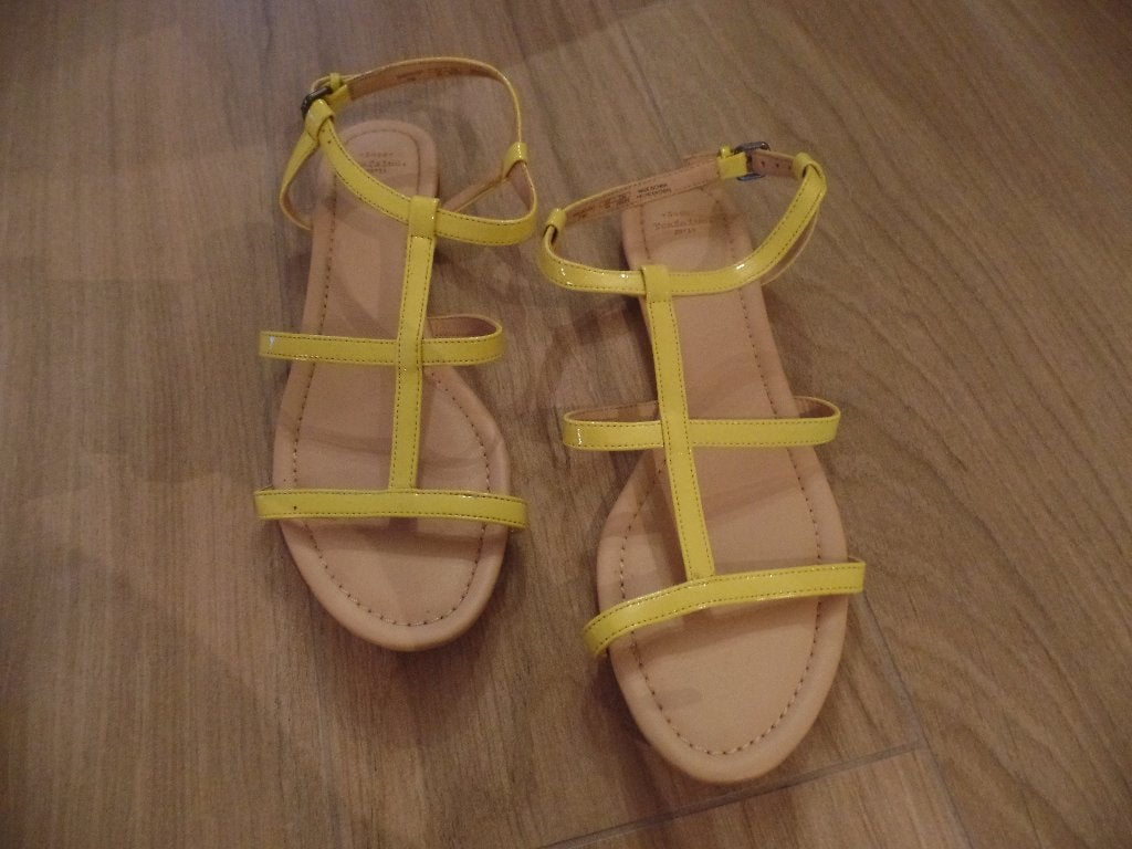 Gele sandalen, Kleding | Dames, Schoenen, Geel, Zo goed als nieuw, Sandalen of Muiltjes, Ophalen of Verzenden