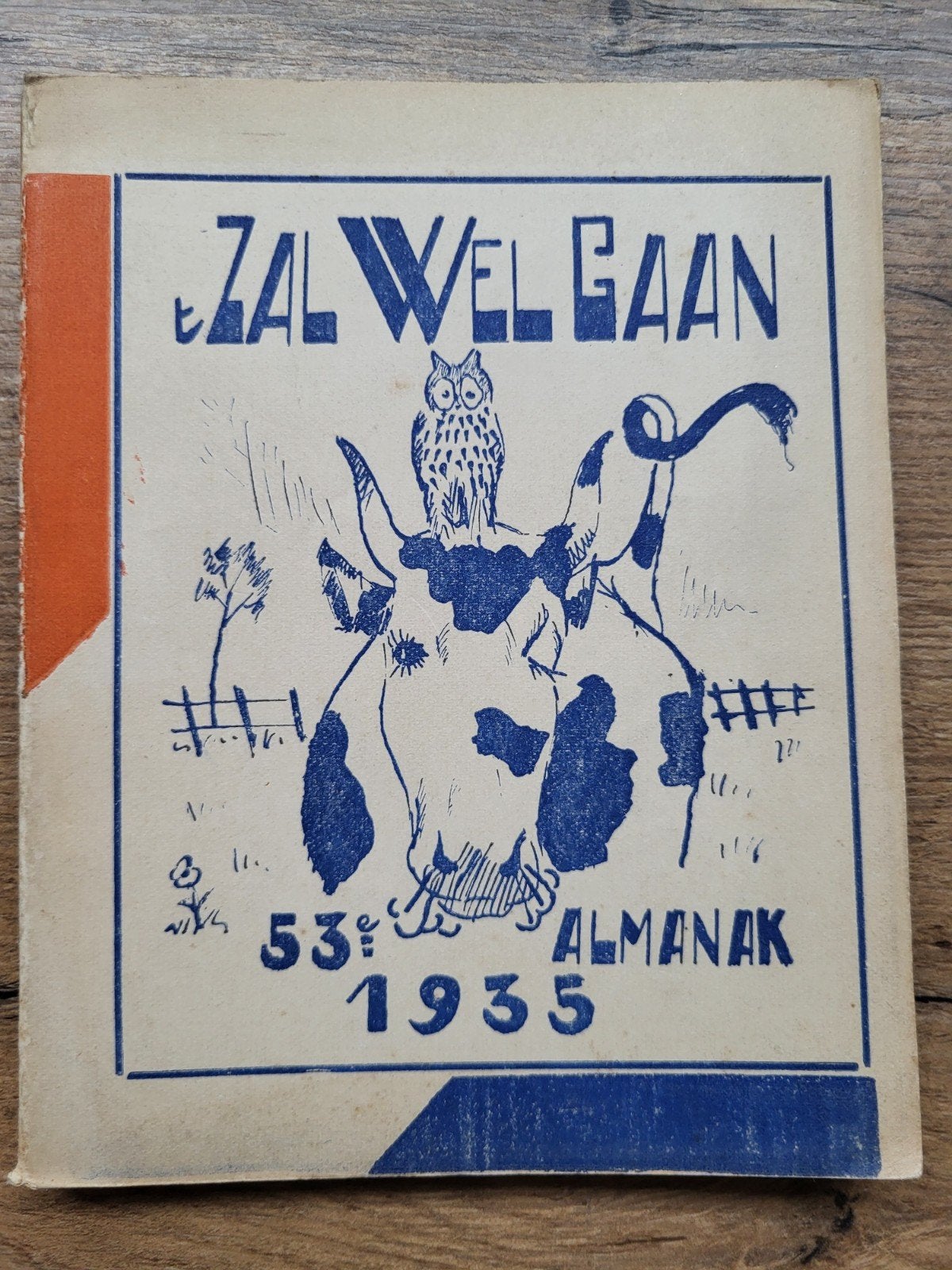 Gentsche Studentenalmanak "'t zal wel gaan" 1935 (53ste jg), Boeken, Ophalen of Verzenden, Gelezen