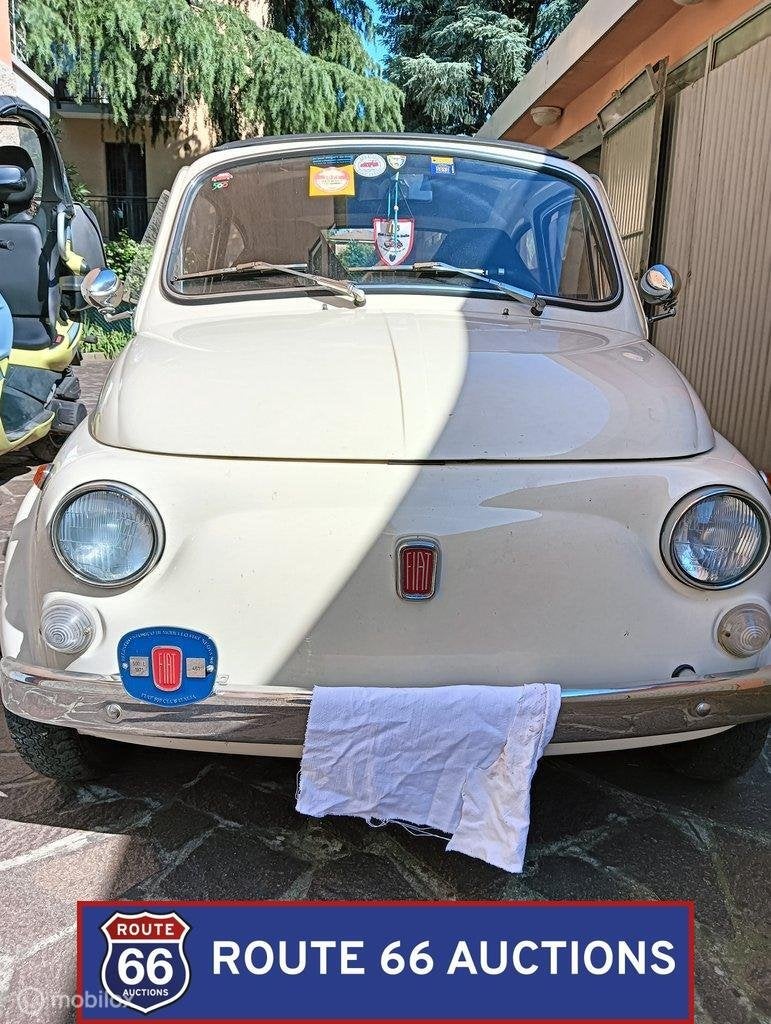 Fiat 500 | 1971 | Route 66 Auctions, Auto's, Zwart, Bedrijf, Handgeschakeld, Overige carrosserie