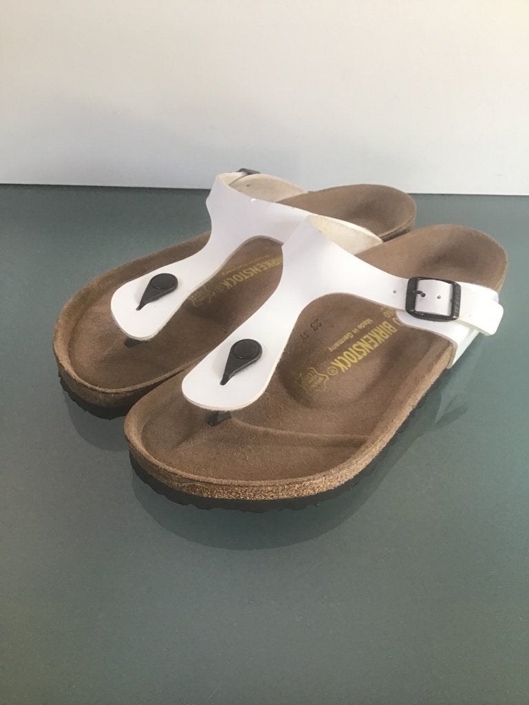 Birkenstock 40 | Gizeh witte slippers | Gratis verzenden, Kleding | Dames, Schoenen, Slippers, Verzenden, Wit, Zo goed als nieuw