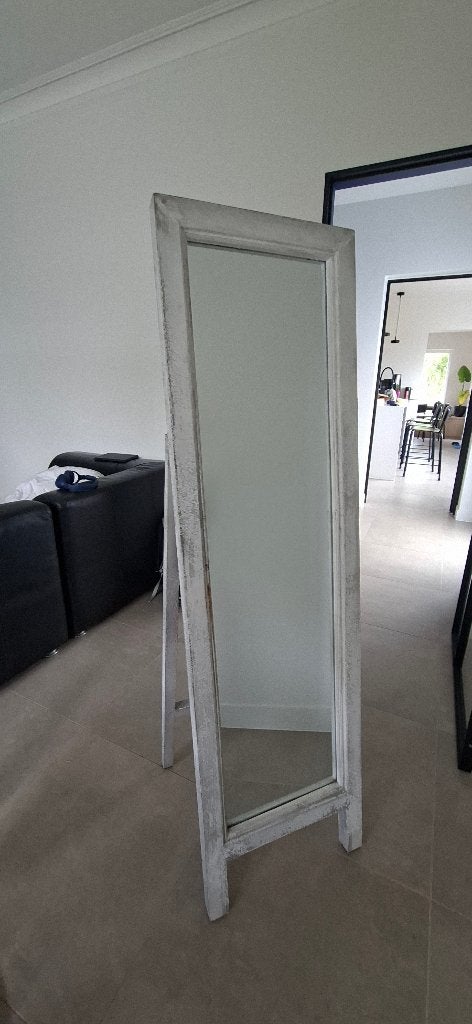 Landelijke spiegel, Huis en Inrichting, Woonaccessoires | Spiegels, Ophalen, Minder dan 50 cm, Gebruikt, 150 tot 200 cm