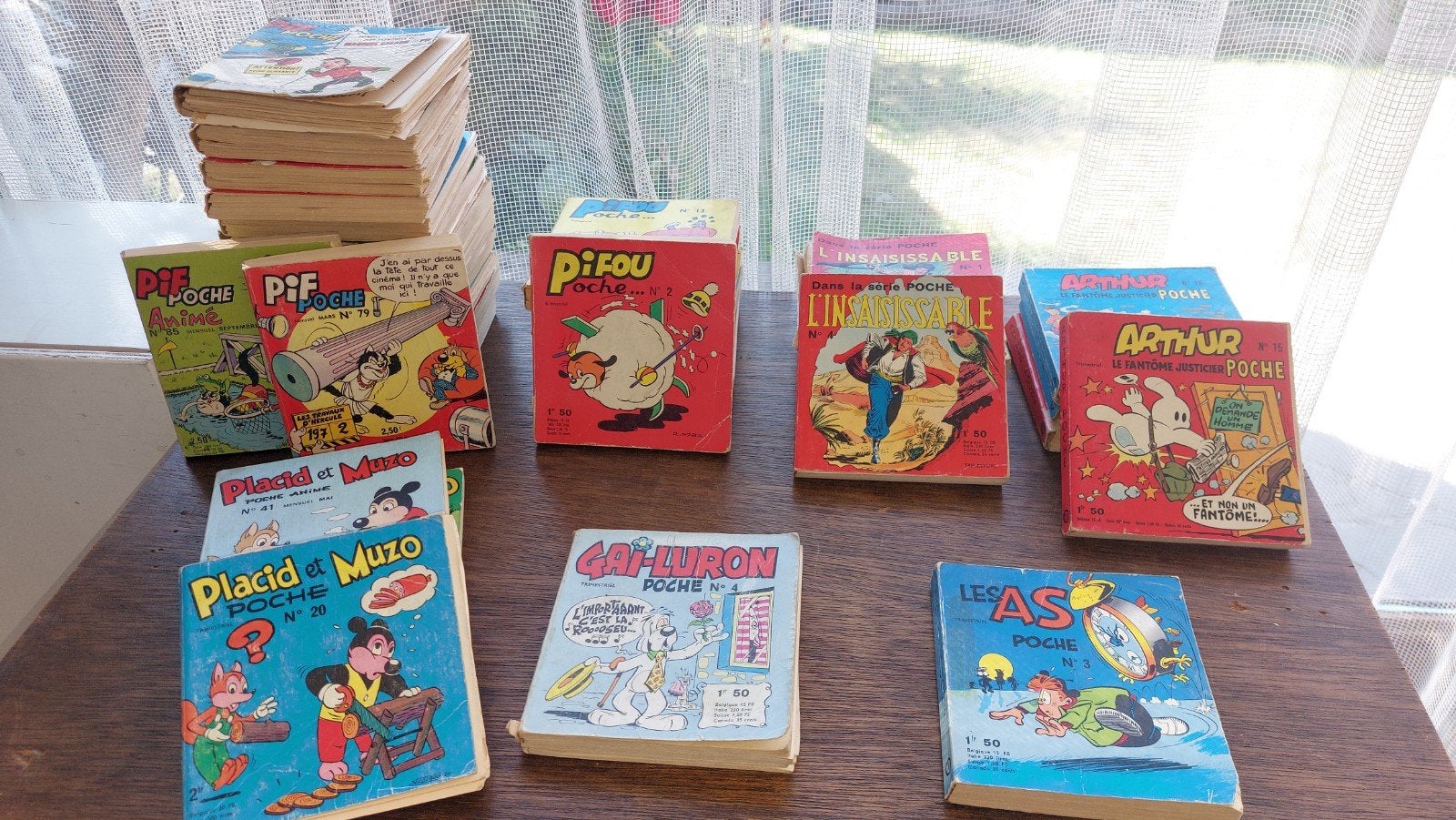 Mini BD fin 1960 début 1970 : PIF, PIFOU, ARTHUR,  Poche ..., Vaillant, Plusieurs BD, Enlèvement, Utilisé