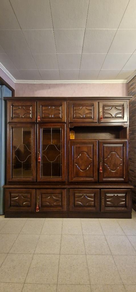 Eiken wandkast, Maison & Meubles, Salles à manger complètes, Utilisé, 4 à 6 chaises, Enlèvement