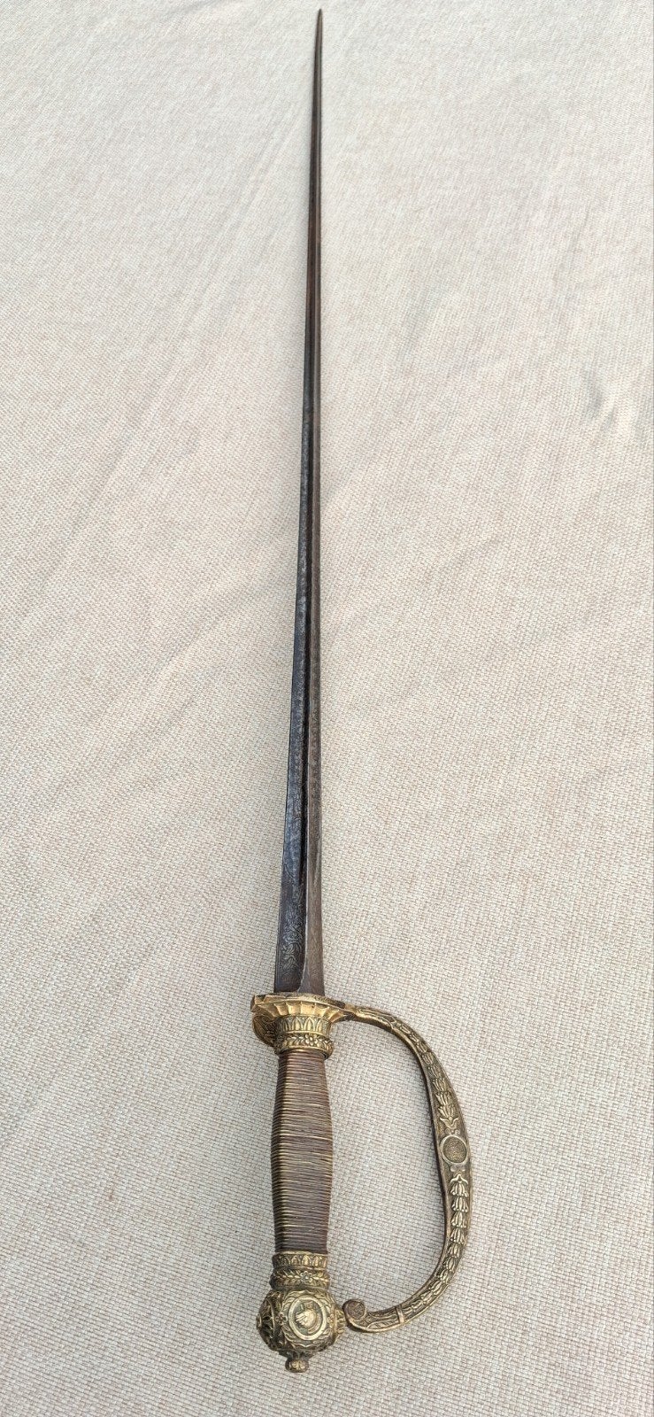 Zeer decoratieve 19e eeuwse degen, Verzamelen, Ophalen of Verzenden, Landmacht, Zwaard of Sabel