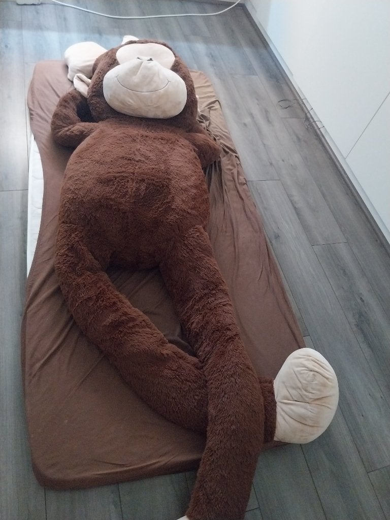 Peluche singe taille humaine, Enfants & Bébés, Brun, Singe, Grand (plus de 80 cm), Enlèvement