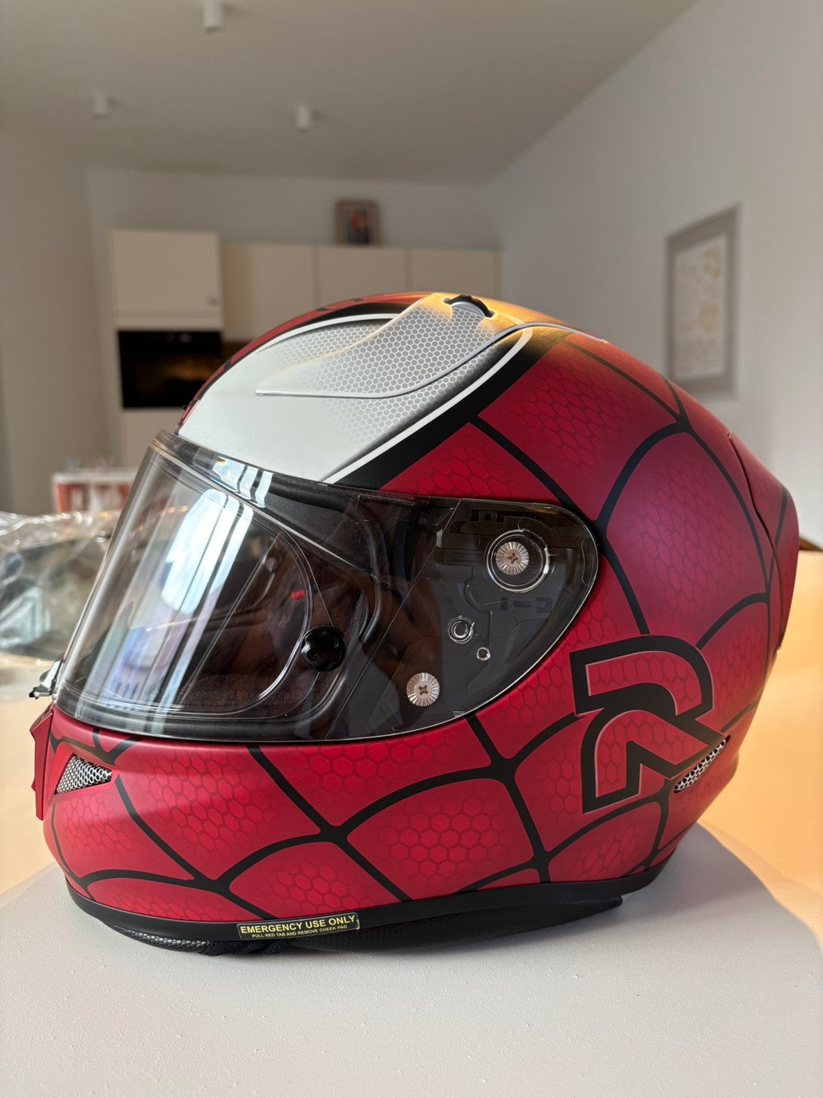 Casque Moto HJC Marvel NEUF + Visiere Black., Motos, Enlèvement, Neuf, sans ticket, M, HJC