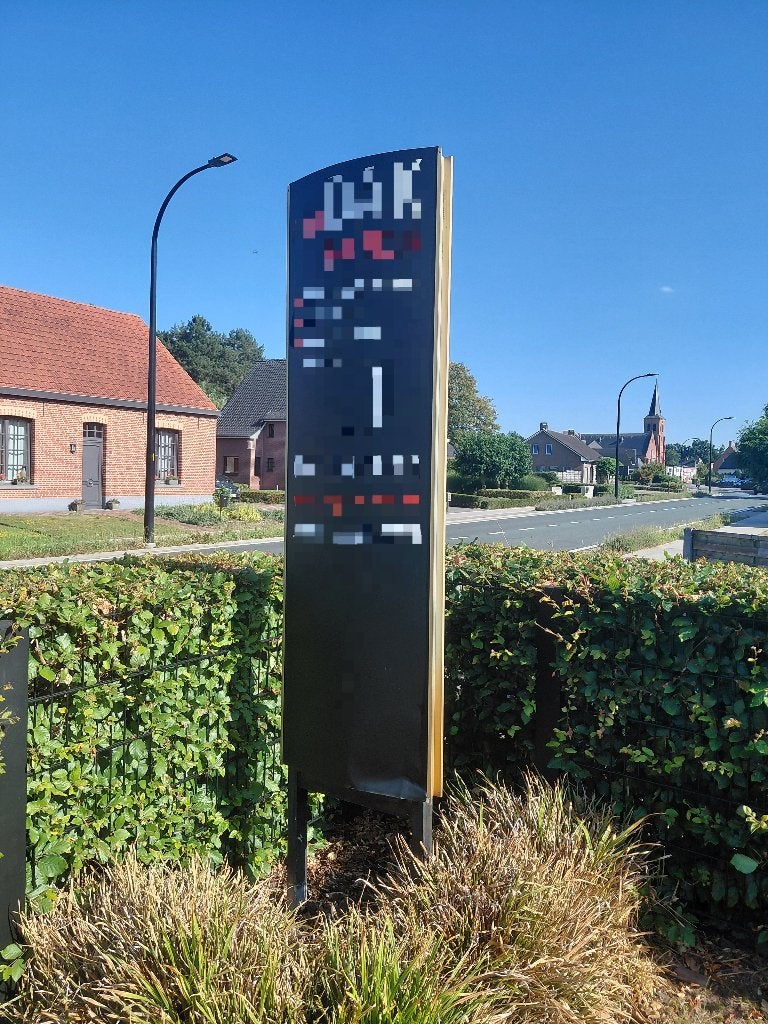Reclamezuil, Ophalen, Gebruikt, Reclamebord