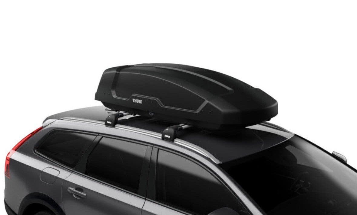 Dakkoffer Thule op Volvo dakdragers, Ophalen, Zo goed als nieuw