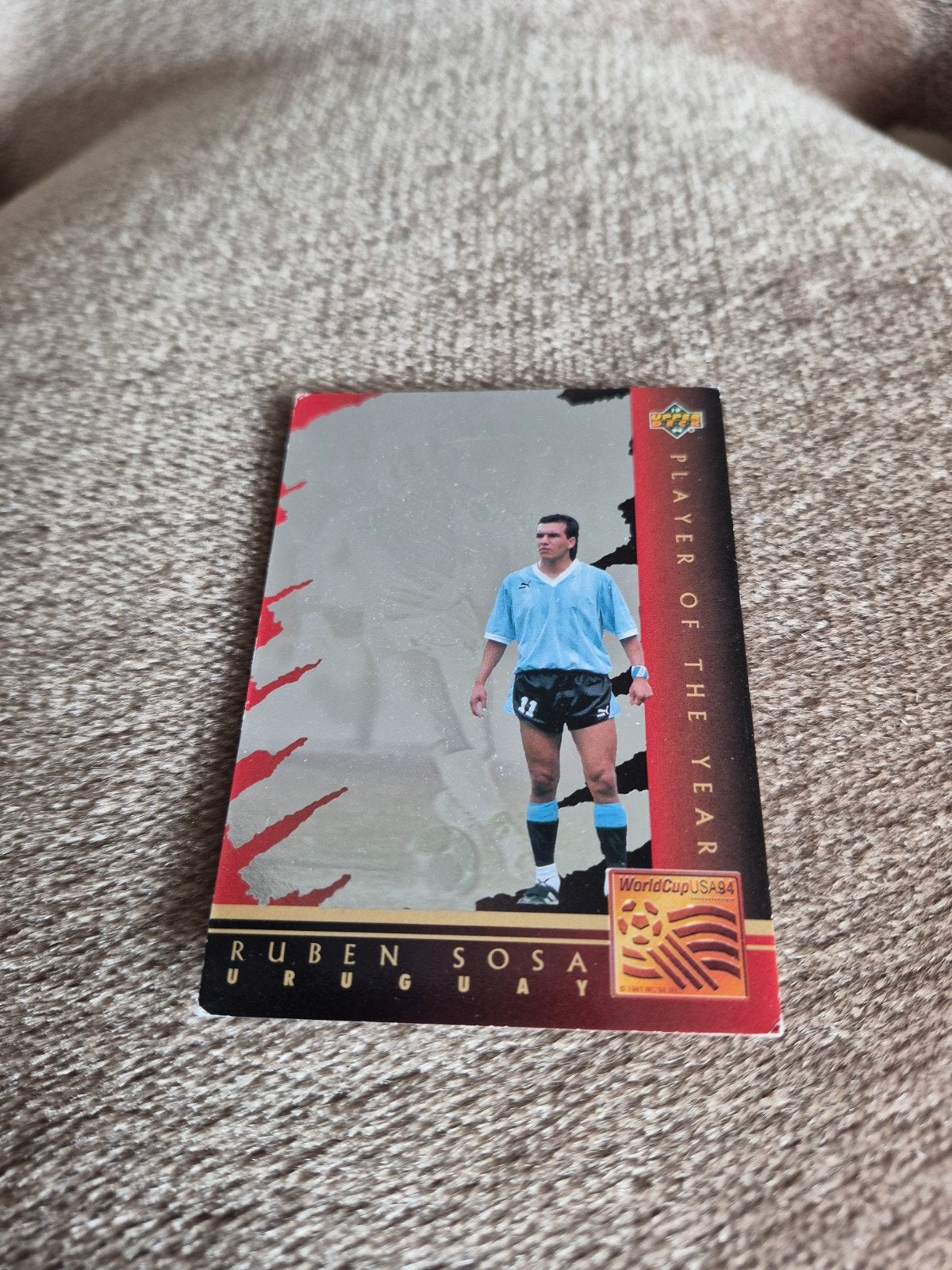 Ruben Sosa - 1994 Upper Deck World Cup Card, Verzamelen, Sportartikelen en Voetbal, Gebruikt, Ophalen of Verzenden