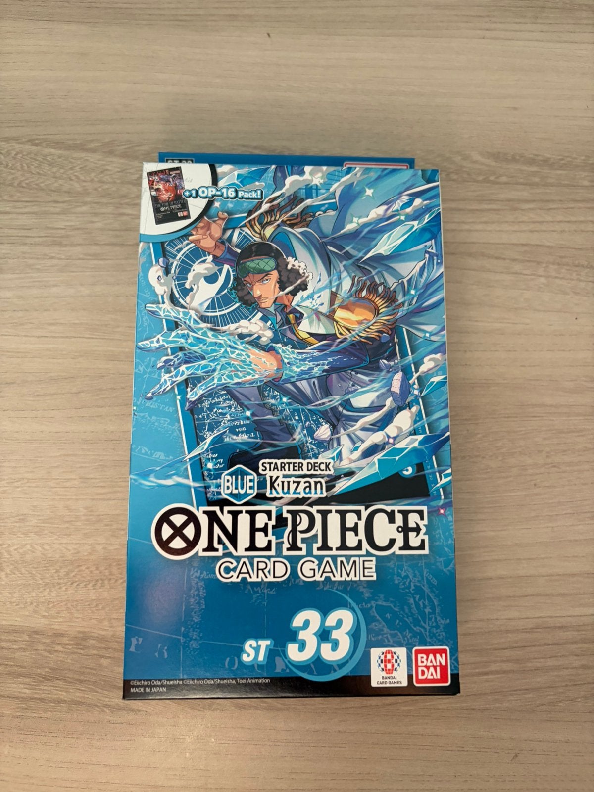 One Piece Card Game ST-33 Blue Kuzan Starter Deck, Enlèvement ou Envoi, Comme neuf, Booster