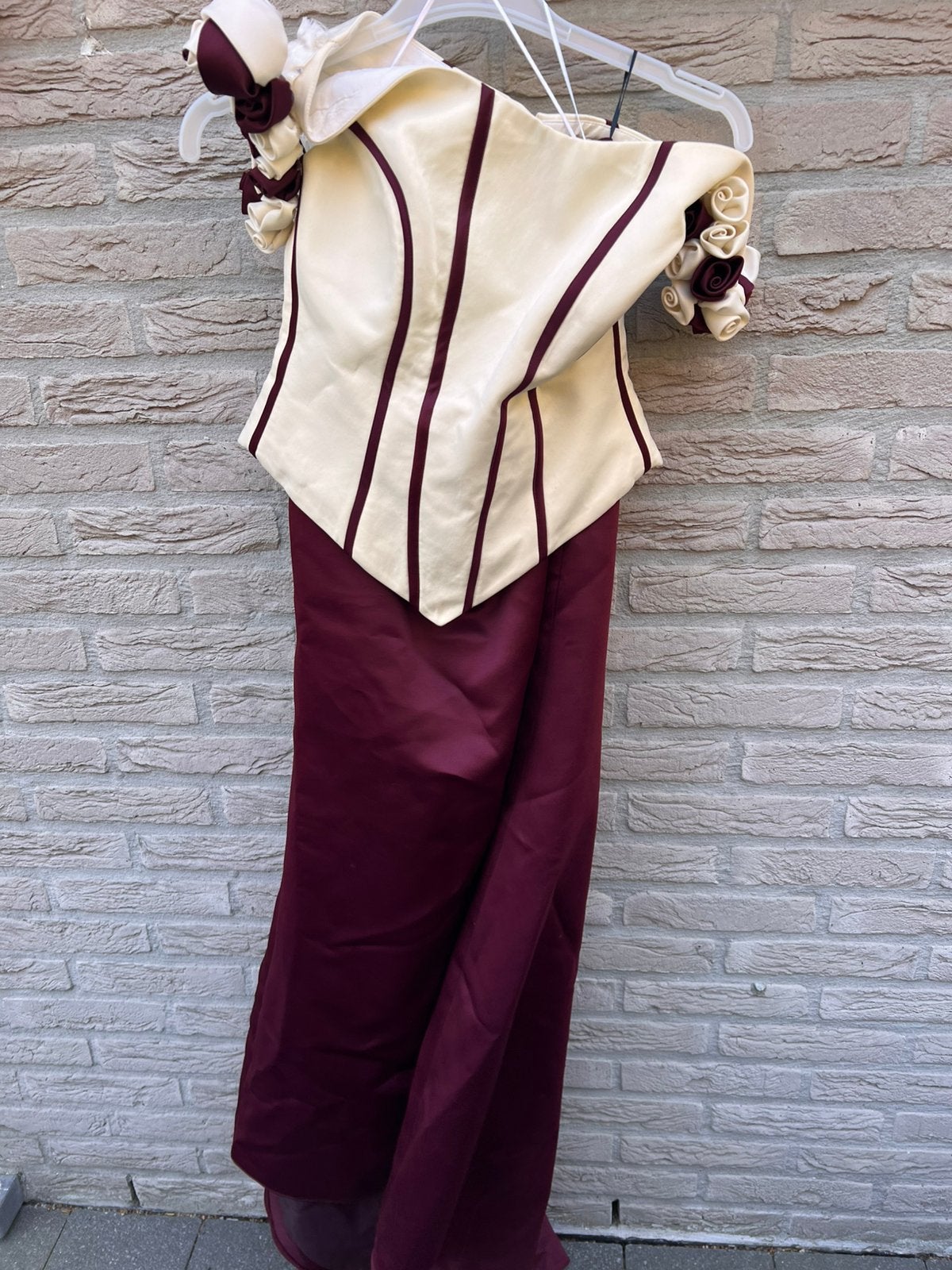 Avondjurk vintage, Ophalen of Verzenden, Zo goed als nieuw, Maat 38/40 (M)