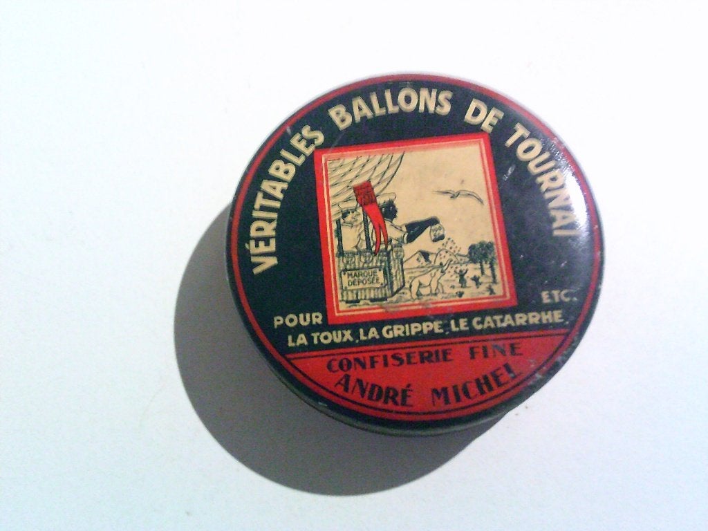 blikken doosje veritables ballons de tournai, Ophalen, Zo goed als nieuw, Overige
