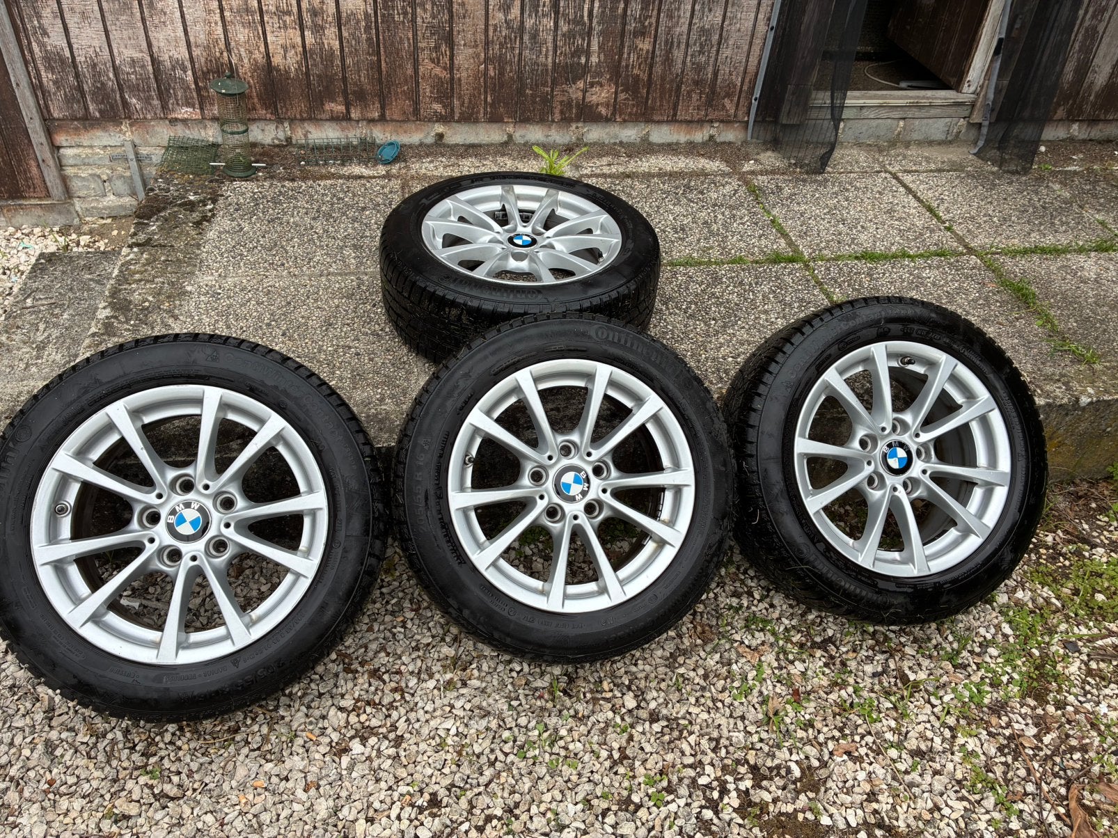 BMW 16” winterwielen, Ophalen, Gebruikt, 16 inch, Banden en Velgen