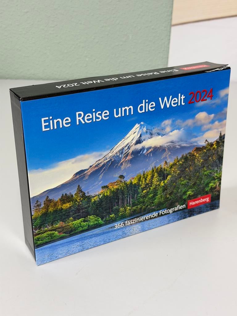 Harenberg Kalender 2024 Wereld Reis 366 natuur Foto’s Nieuw, Diversen, Kalenders, Ophalen of Verzenden, Dagkalender, Nieuw
