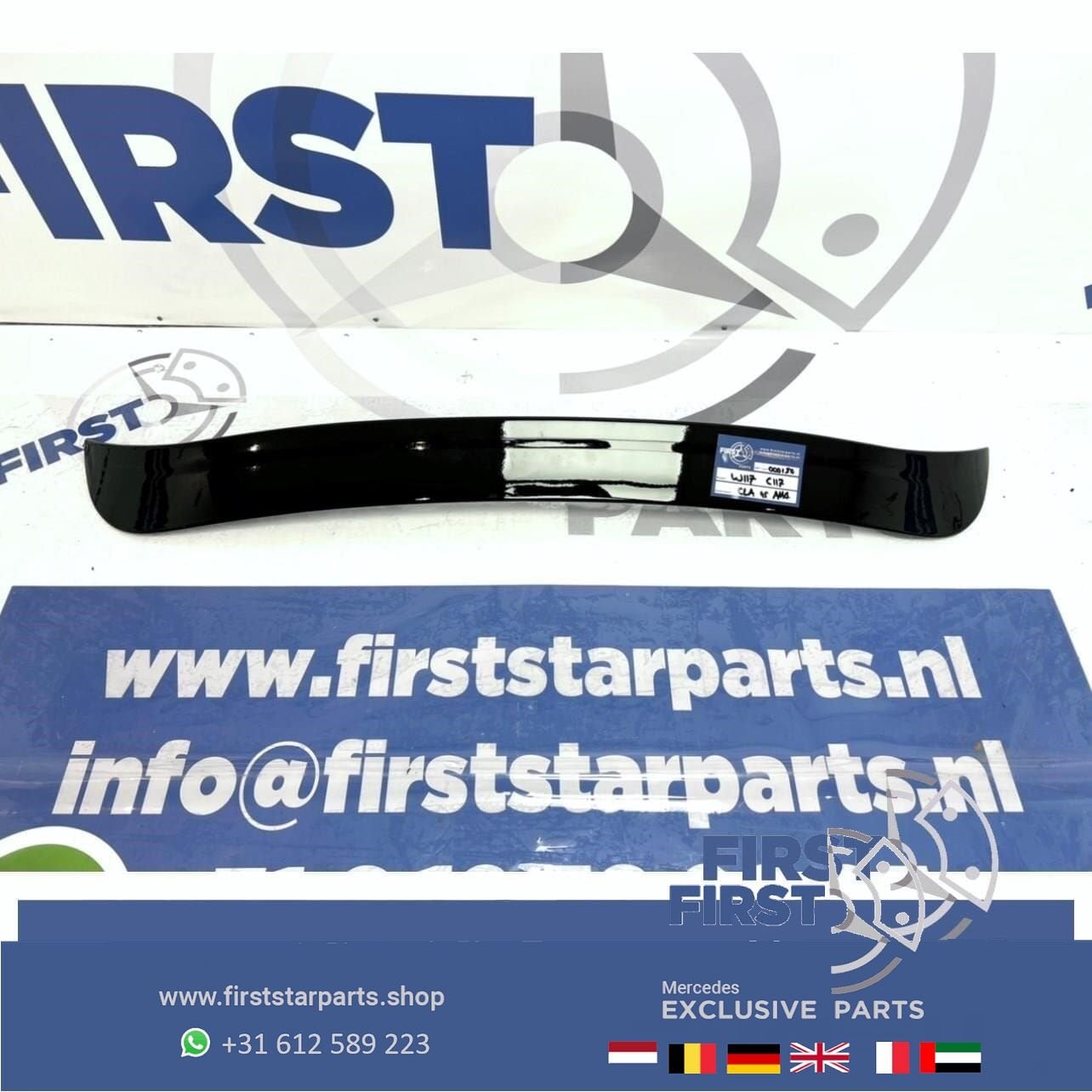 W117 C117 CLA AMG DAK SPOILER ZWART 2013-2018 VLEUGEL ACHTER, Gebruikt, Ophalen of Verzenden, Achter, -
