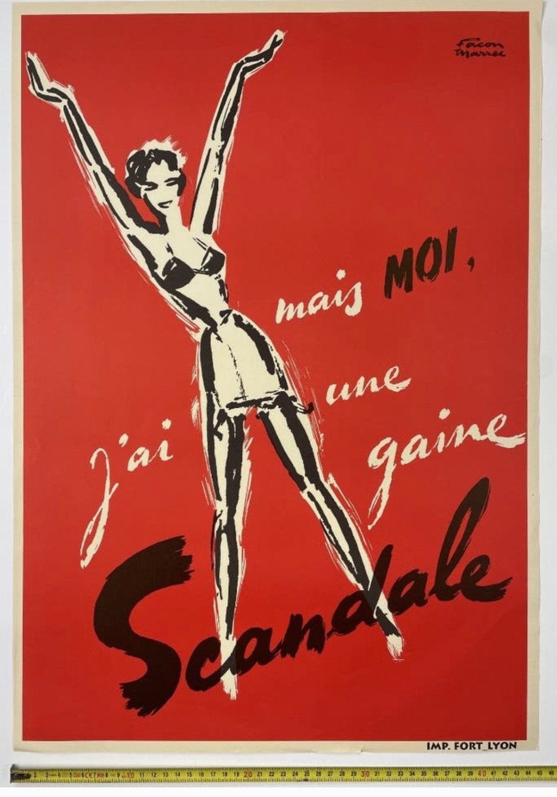Affiche vintage, Enlèvement ou Envoi, Comme neuf, Publicité