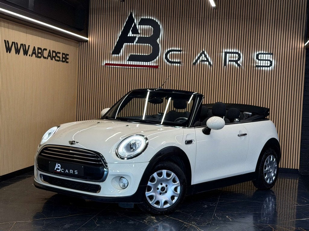 MINI Cooper Cabrio ONE 1.2I * 1 ER PROPRIO * GARANTIE 12 MOI, Gebruikt, Cabriolet, 1198 cc, Wit