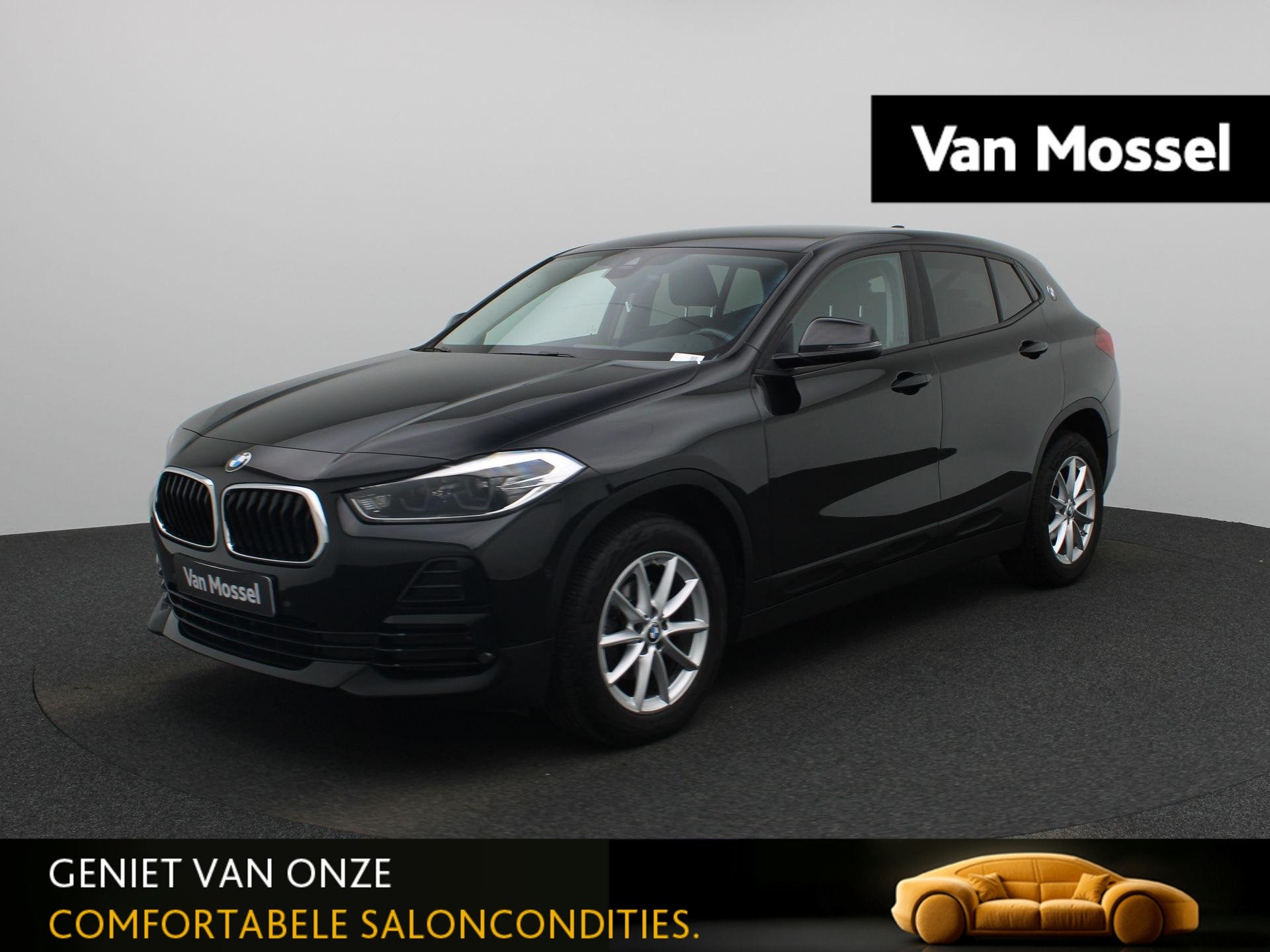 BMW X2 sDrive 16dA ZETELVERWARMING | CAMERA | LEDER | NAVI, Auto's, Gebruikt, 116 pk, Zwart, Bedrijf
