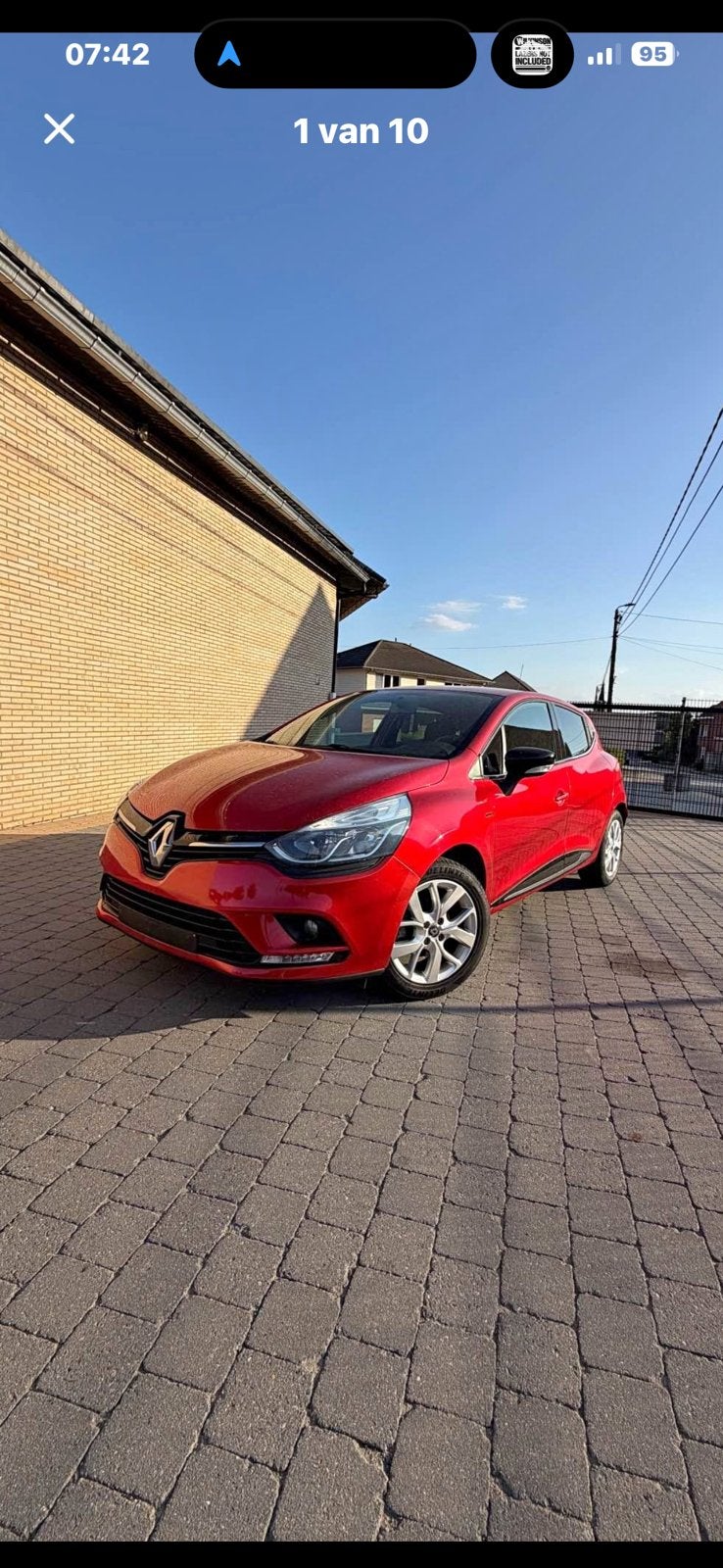Renault Clio in topstaat met 1 jaar garantie, Auto's, Particulier, Rood, Clio, Te koop