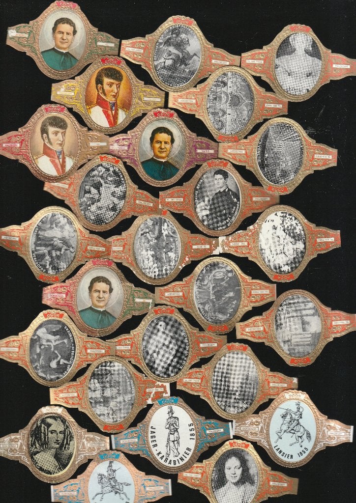lot de 25 anciens bracelets à cigares par ODOR Don Bosco, Envoi, Utilisé, Bagues de cigare