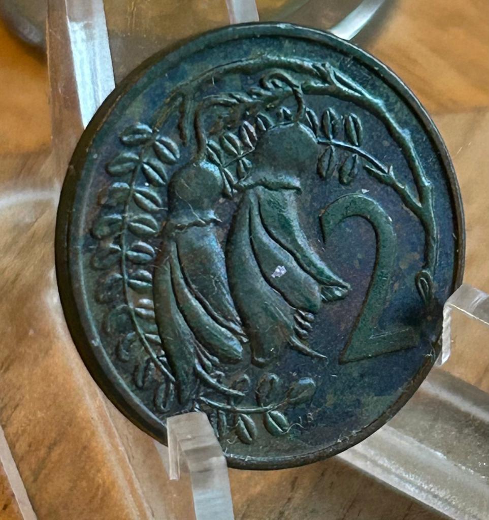 Nouvelle-Zélande 2 cents 1980, Enlèvement ou Envoi