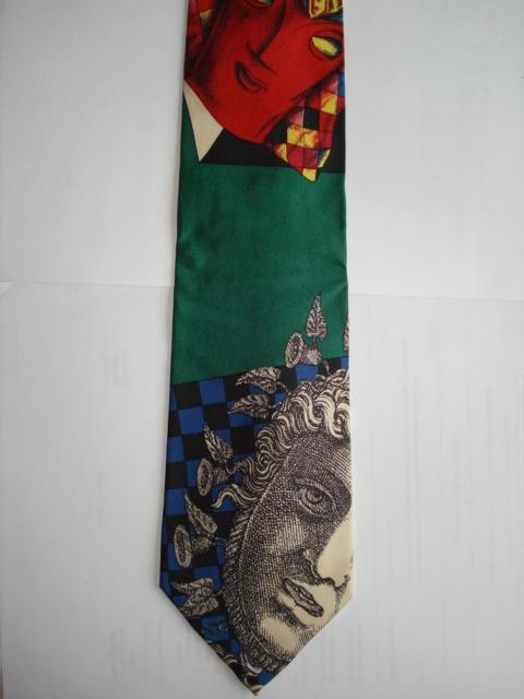 V2 by Versace Das zijde Cravate soie Silk tie, Kleding | Heren, Stropdassen, Verzenden, Zo goed als nieuw, Met patroon, GIANNI VERSACE