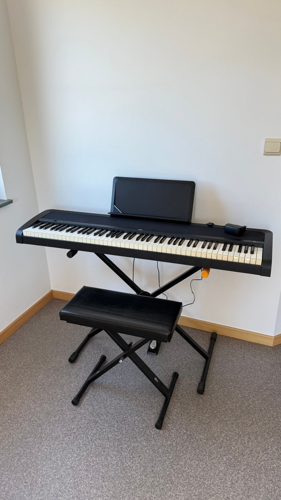 Piano numérique KORG B1, Musique & Instruments, Pianos, Comme neuf, Piano, Noir, Enlèvement
